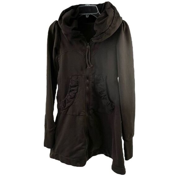 Prairie Underground Brown Long Cloak Hoodie Size  S - Picture 1 of 11